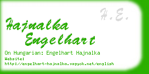 hajnalka engelhart business card